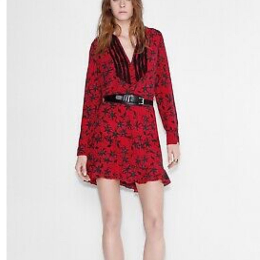 Zadig and Voltaire red dress. Small.